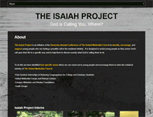 Tablet Screenshot of isaiahprojectumc.com